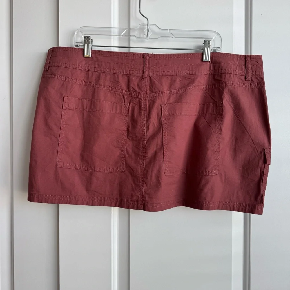 Vanilla Star Cargo Utility Mini Skirt XXL Rose